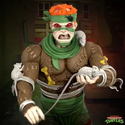 Teenage Mutant Ninja Turtles Ultimates! Wave 11 - Rat King, Rapper Mike, Ninja Nomad Leonardo & Foot Soldier (Battle Damaged)