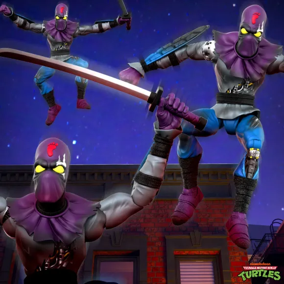 Teenage Mutant Ninja Turtles Ultimates! Wave 11 - Rat King, Rapper Mike, Ninja Nomad Leonardo & Foot Soldier (Battle Damaged)