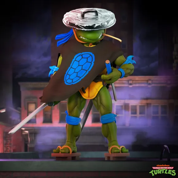 Teenage Mutant Ninja Turtles Ultimates! Wave 11 - Rat King, Rapper Mike, Ninja Nomad Leonardo & Foot Soldier (Battle Damaged)
