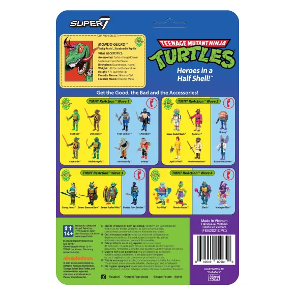 Teenage Mutant Ninja Turtles Reaction Figure Wave 4 - Mondo Gecko