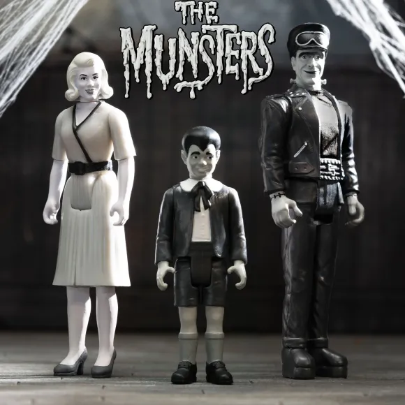The Munsters Reaction Wave 3 - Eddie Munster, Marilyn Munster & Hot Rod Herman (Grayscale)