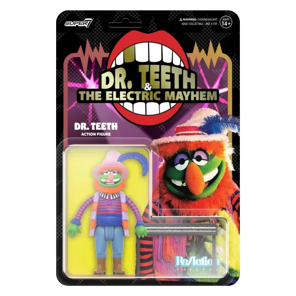 The Muppets Reaction Figures Wave 1- Electric Mayhem Band - Dr. Teeth