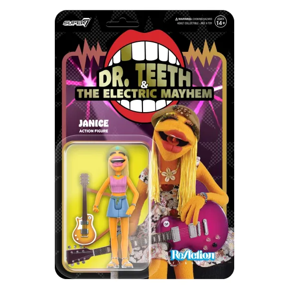 The Muppets Reaction Figures Wave 1- Electric Mayhem Band - Janice