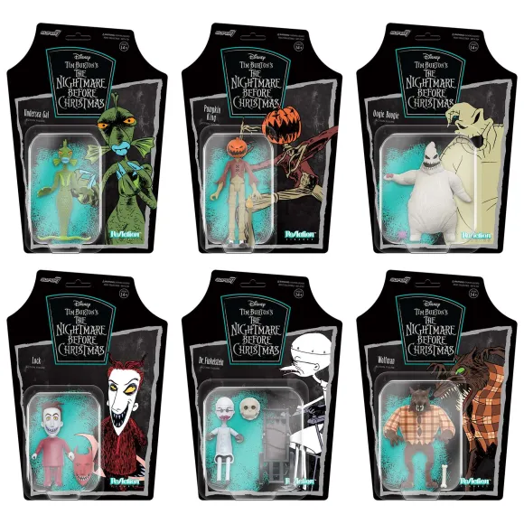 The Nightmare Before Christmas Reaction Wave 2 Set Of 6 Figures