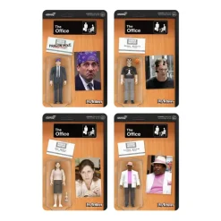 The Office Reaction Figures Wave 2 - Michael Scott (Prison Mike), Dwight Schrute (Basketball), Stanley Hudson (Florida), Pam Beesly (Dundie)