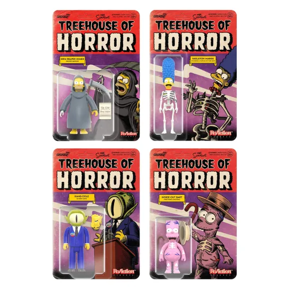 The Simpsons Reaction Figures Wave 3 - Treehouse Of Horror Set Of 4