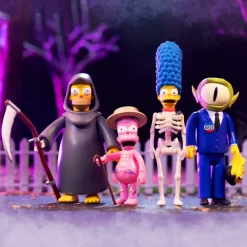 The Simpsons Reaction Figures Wave 3 - Treehouse Of Horror Set Of 4