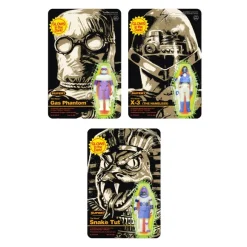 The Worst Reaction Figures - Snake Tut, X-3 & Gas Phantom (Monster Glow)