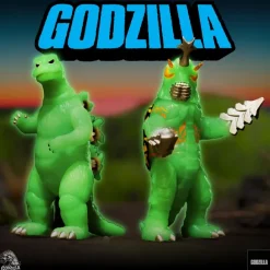 Toho Reaction Figures Wave 5 - Godzilla '74 & Megalon (Glow)