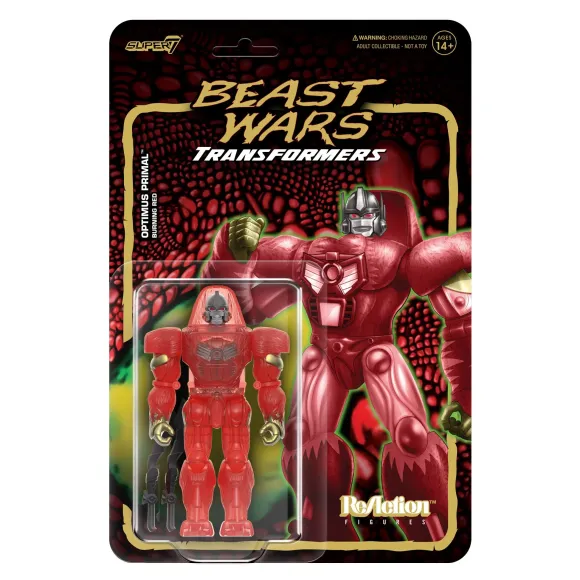 Transformers Reaction Figures - Optimus Primal(Burning Red)