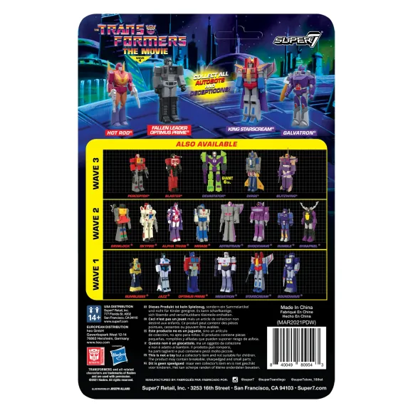 Transformers Reaction Figure Wave 4 - Fallen Leader Optimus Prime