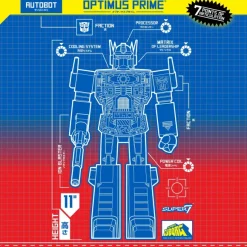 Transformers Super Cyborg - Optimus Prime (Clear Red / Blue)