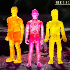 Universal Monsters Reaction Figures - Frankenstein, The Mummy, The Wolf Man (Luminators)