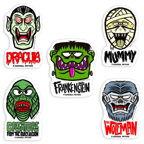 Universal Monsters Stickers - Freakyfaces Sticker Pack