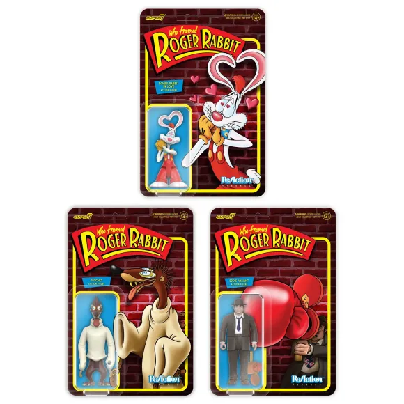 Who Framed Roger Rabbit Reaction Figures Wave 2 - Set Of 3